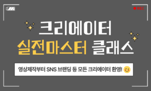크리에이터 실전 마스터 클래스[1개월]